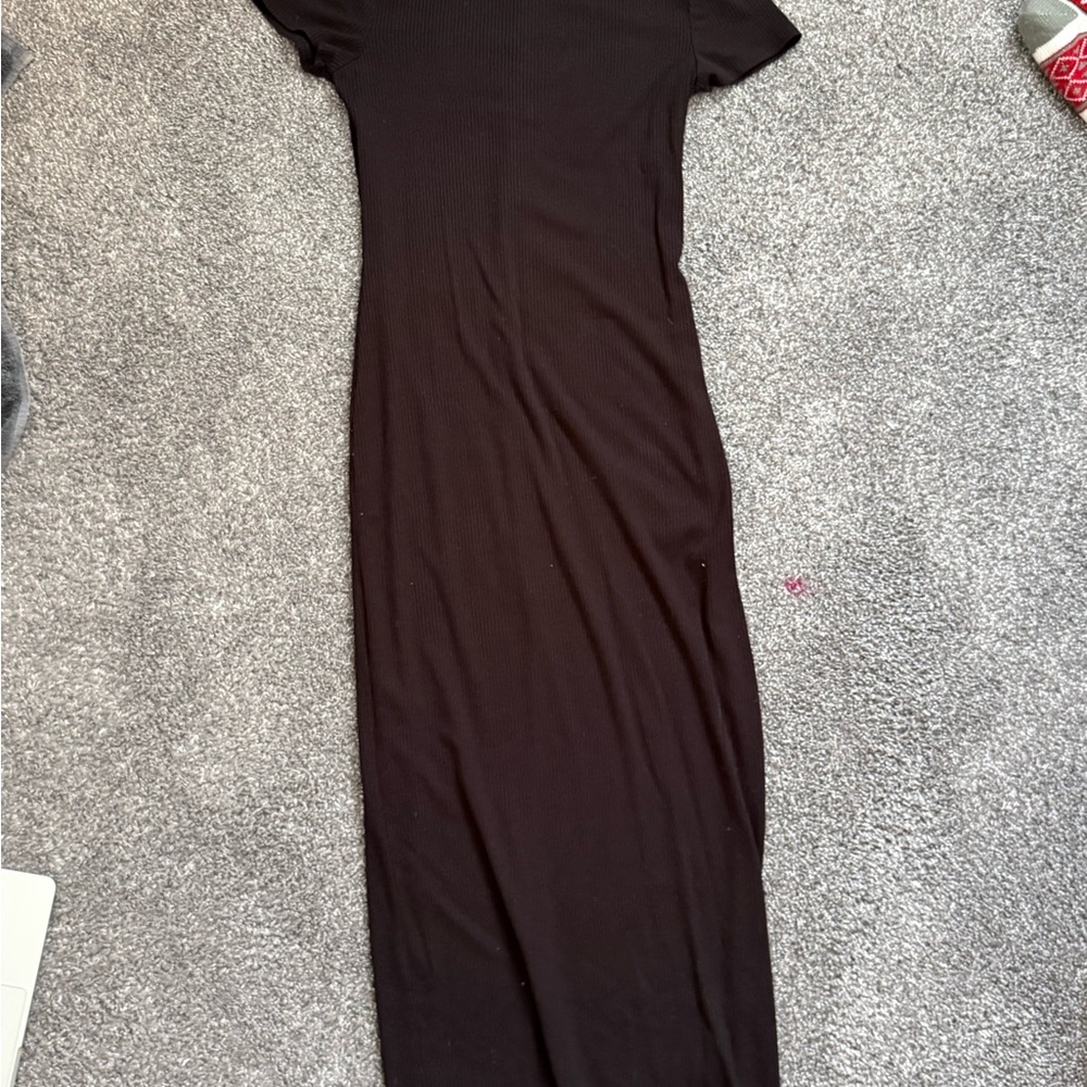 bebe Classic Black Maxi Dress